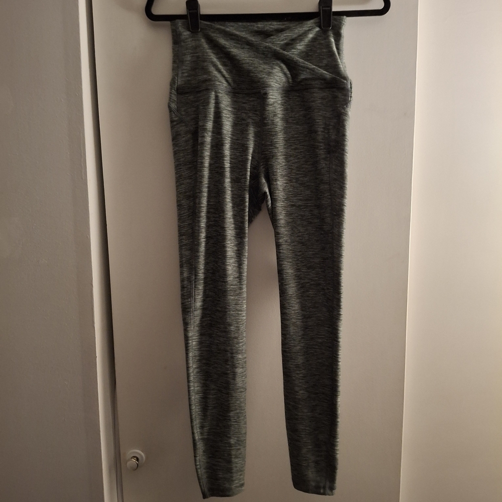 All in Motion Women's Green And White Heathered Leggings